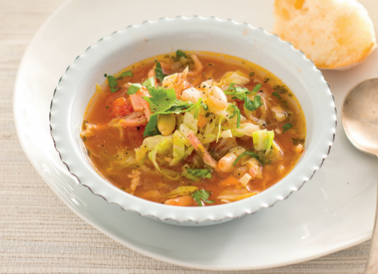 Bacon, White Bean and Tomato Soup
