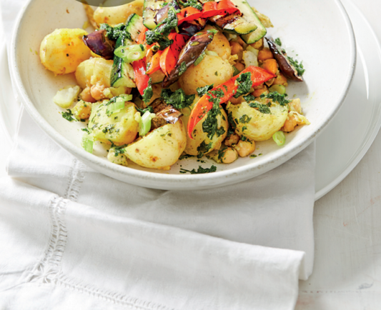 Aloo Chole with Fragrant Vegetables