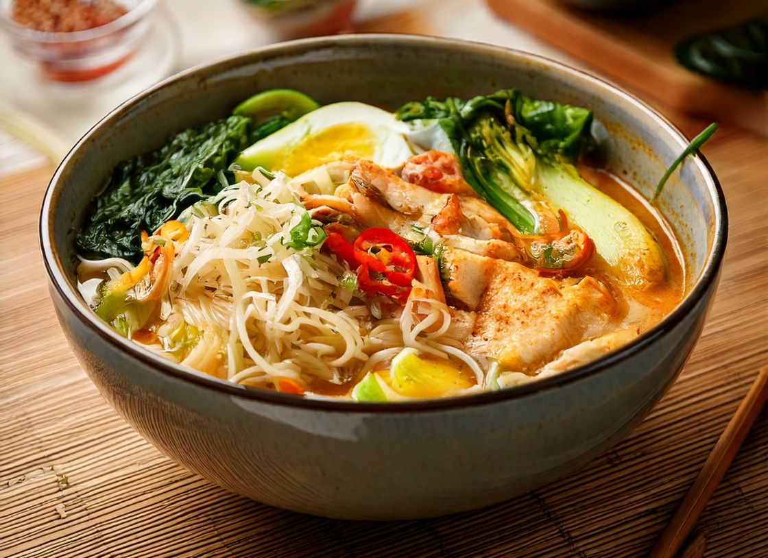 Chicken Laksa With Noodle Broth (G-F)