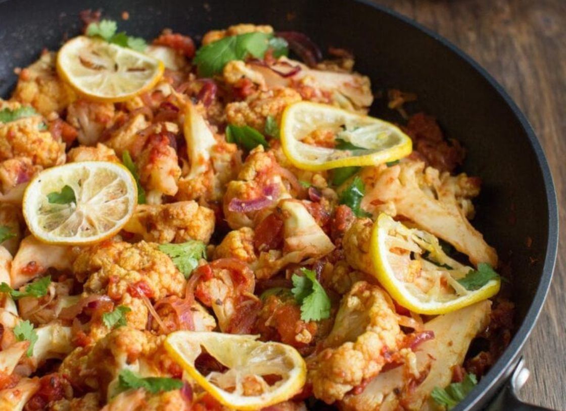 Roasted Cauliflower Curry With Basmati Rice