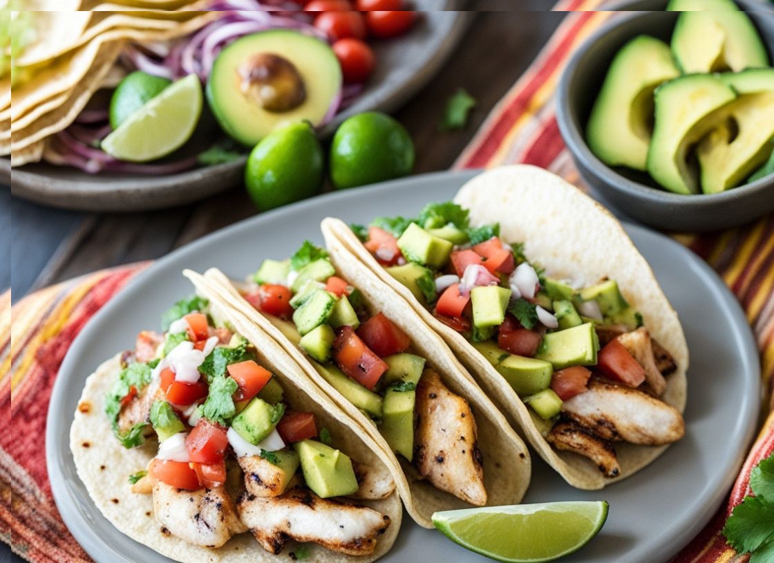 Grilled Chicken Tacos With Avocado And Pico De Gallo