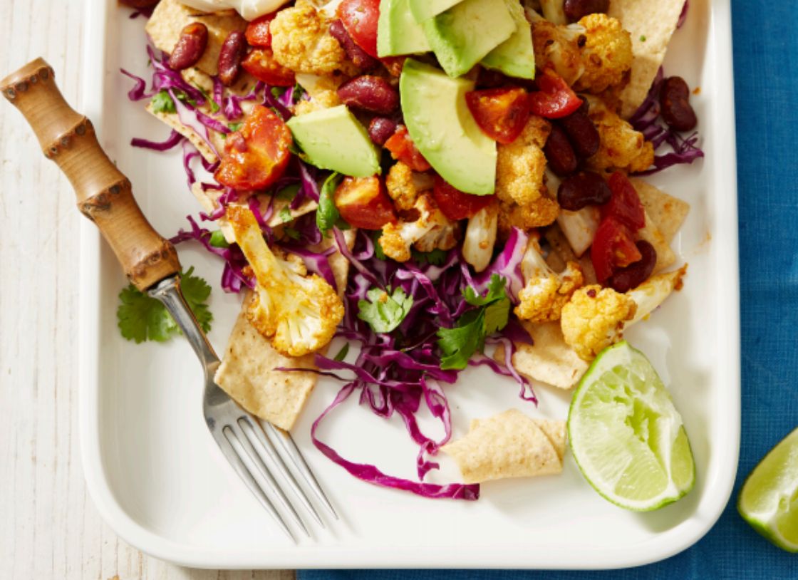 Roast Cauliflower Taco Salad
