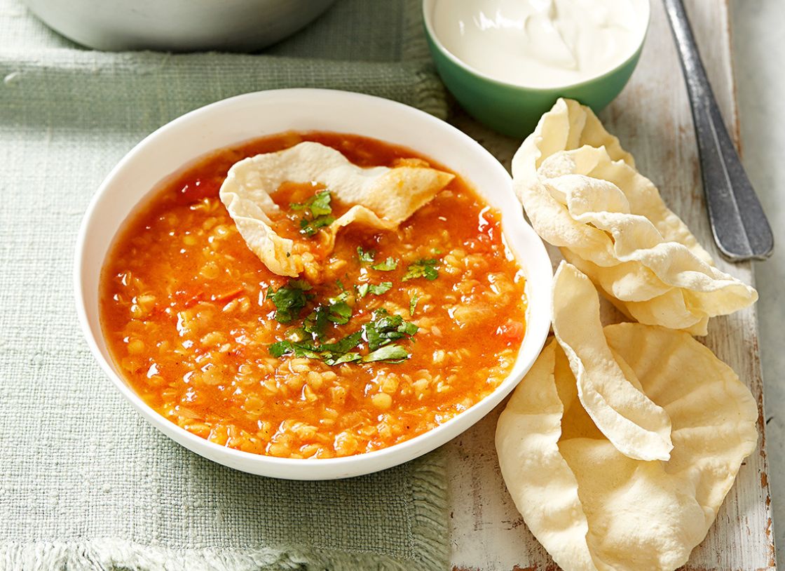 Fragrant Indian Tomato & Red Lentil Dahl