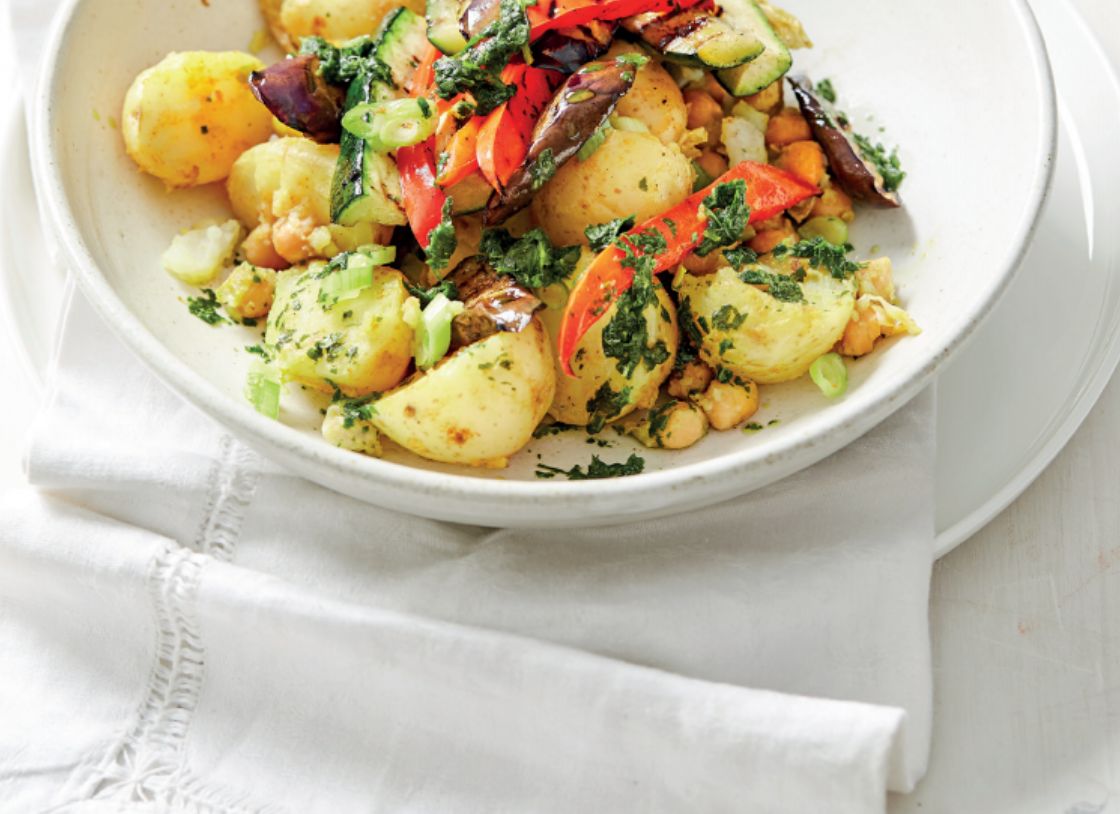 Aloo Chole With Herbed Vegetables (G-F)