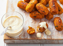 Sweet Potato And Chickpea Kofta With Curry Lime Dressing