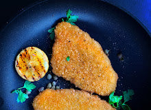 Panko Crumbed Chicken Schnitzel With Potato Salad