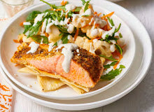 Sumac Roasted Salmon With Cauliflower Salad