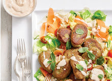 Vegetarian Spiced Kofta With Minted Salad