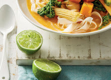 Vegetable Coconut Curry Noodle Bowls