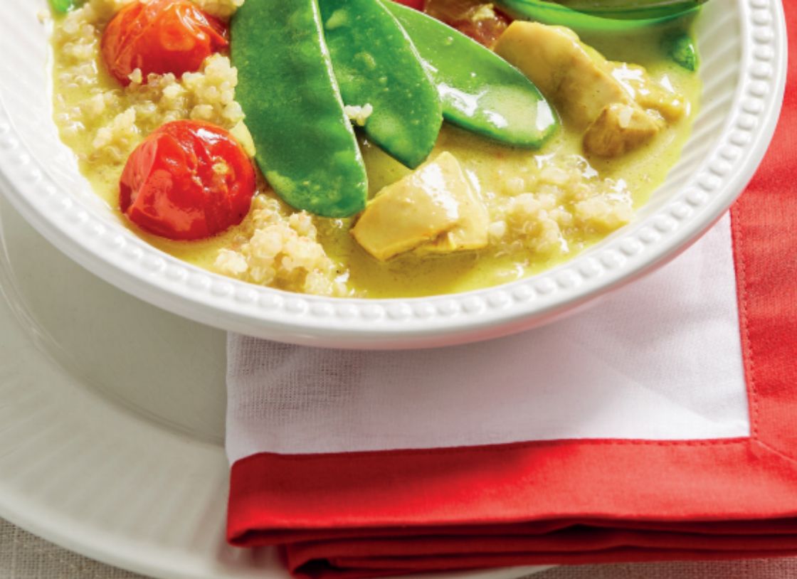 Sweet Ginger Chicken Curry And Quinoa