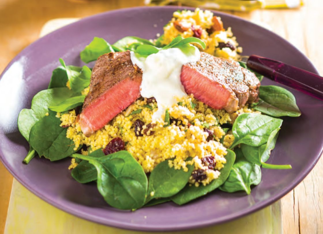 Sumac Lamb With Jeweled Couscous