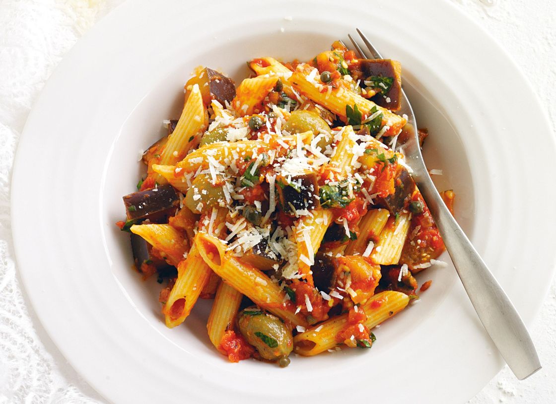Penne With Eggplant And Tomato Sauce