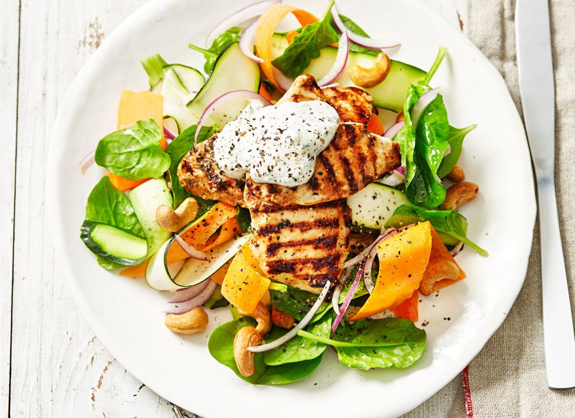 Yoghurt Garam Masala Chicken Salad (G-F)