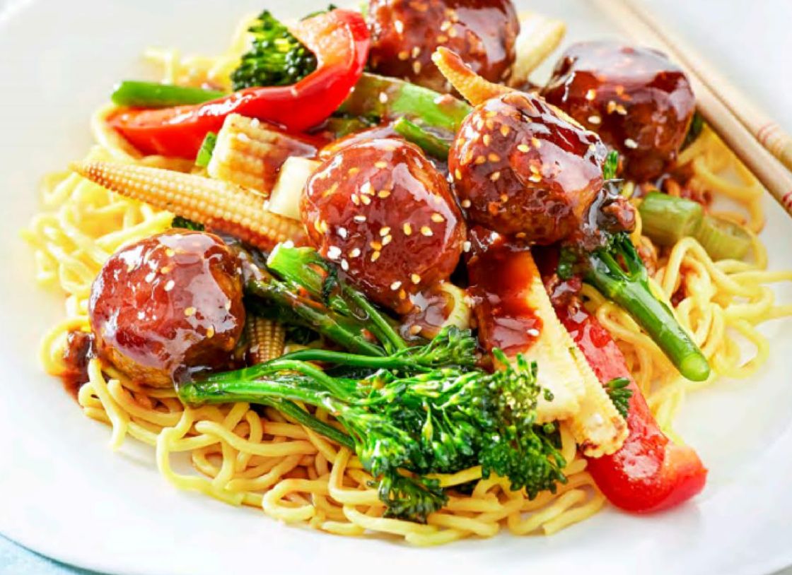 Hoisin Sesame Pork Meatballs