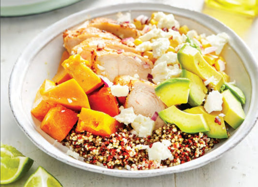 Chicken And Pumpkin Quinoa Bowls