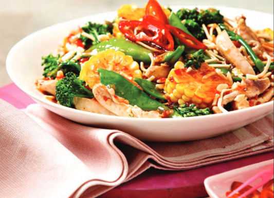 Chicken With Cajun Rice And Avocado Lime Salad (G-F)