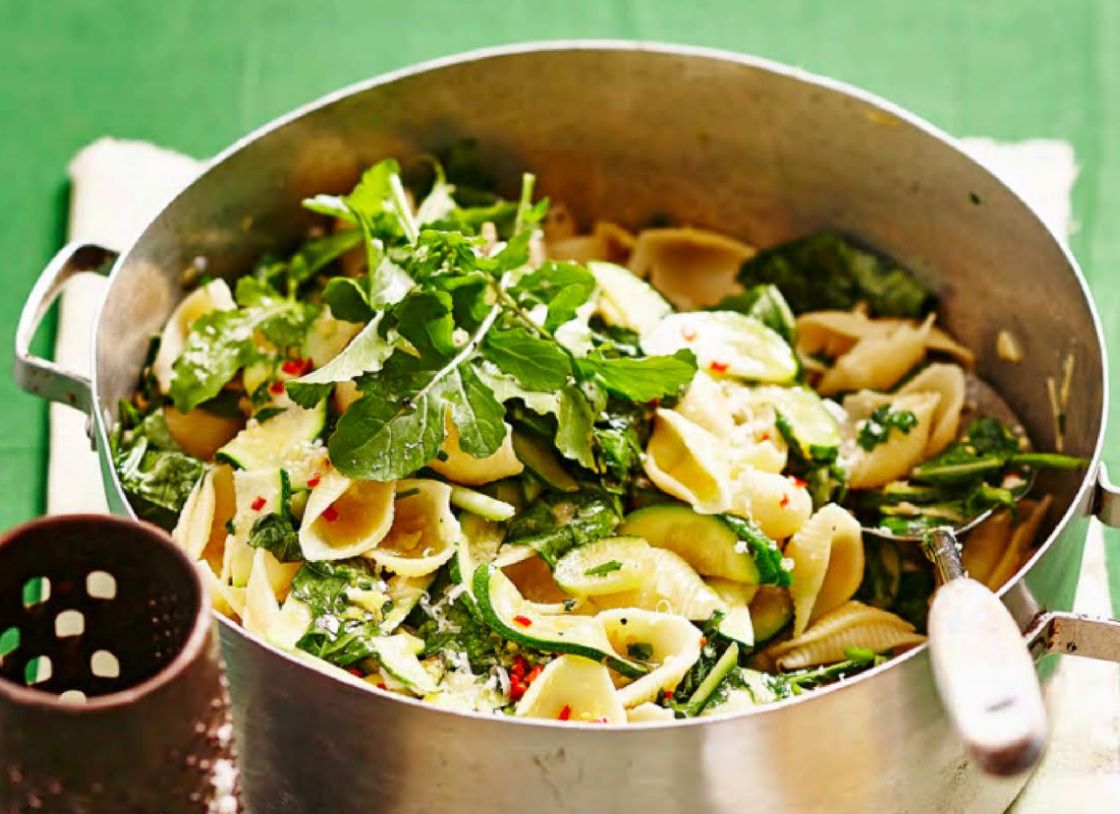 Zucchini, Lemon And Chilli Pasta