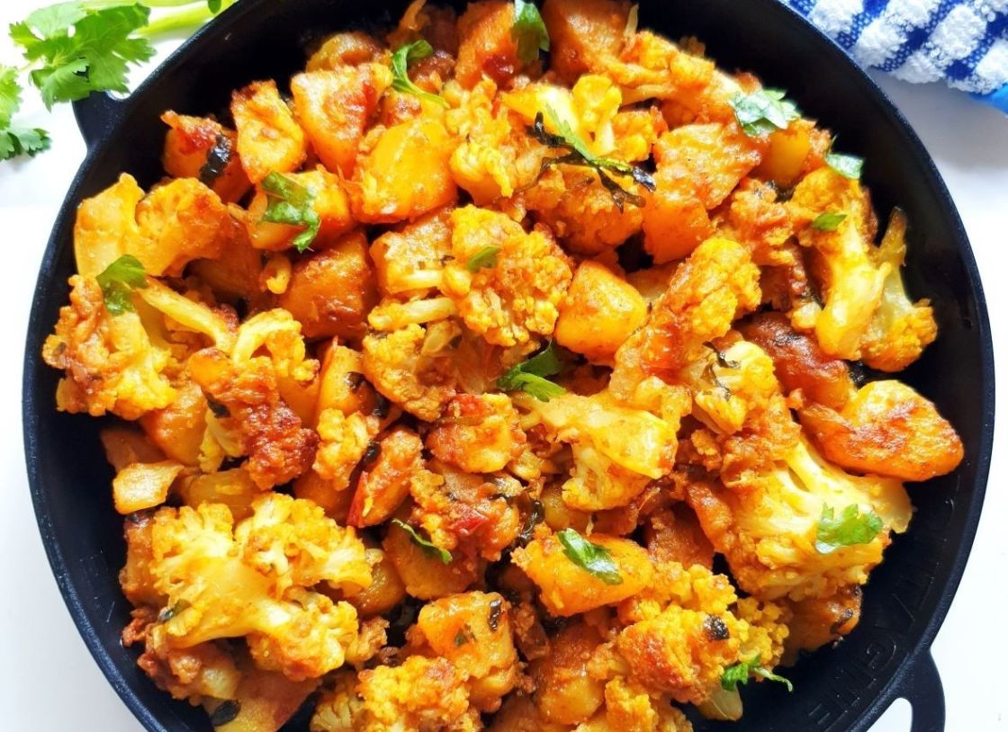 Indian Spiced Aloo Gobi With Basmati Rice