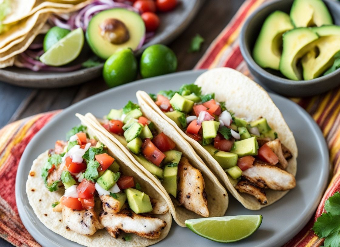 Grilled Chicken Tacos With Avocado And Pico De Gallo