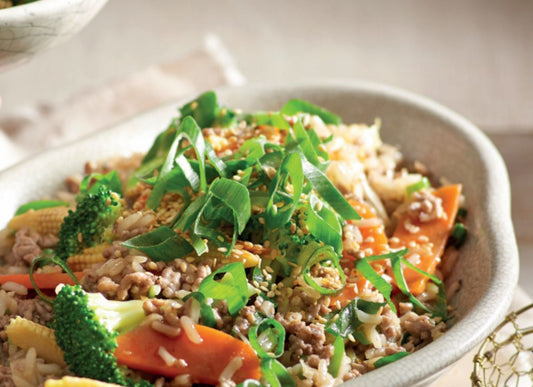 Chinese Five Spice Pork With Broccoli And Rice