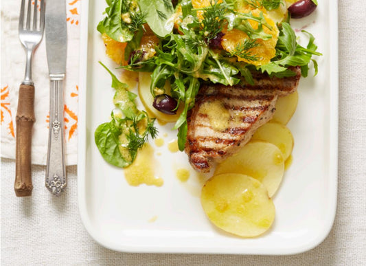 Grilled Pork With Orange And Olive Salad (G-F)