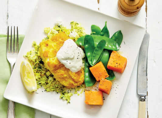 Fish With Dill And Turmeric Rice