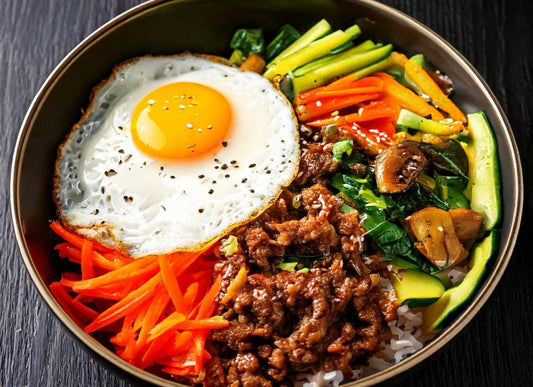 Beef &amp; Veggie Bibimbap Bowl