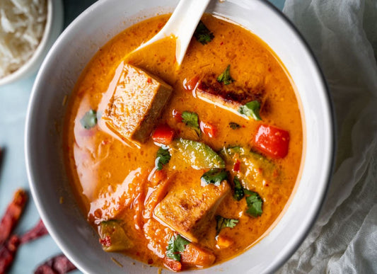 One Pot Tofu And Vegetable Thai Red Curry