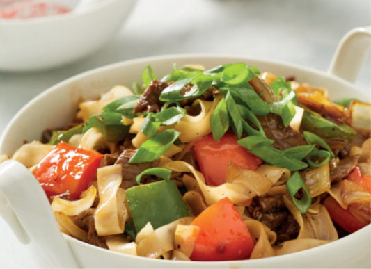 Pepper Beef Rice Noodle Stir-Fry