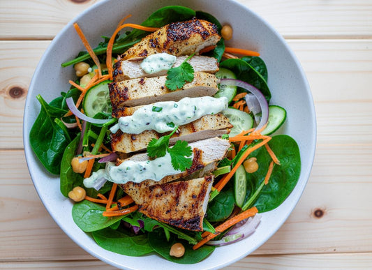 Grilled Tikka Chicken & Chickpea Salad Bowl
