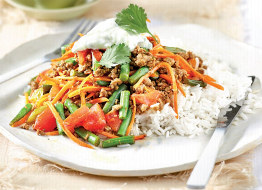 Rogan Josh Spiced Beef With Mint Yoghurt